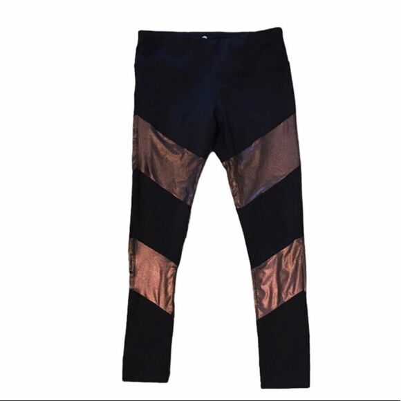 90° by Reflex LARGE Black and Bronze Pants - Picture 1 of 5
